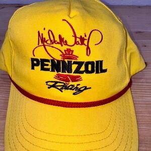 Vintage 1989 Michael Waltrip Pennzoil‎ Racing Rope Hat Sports Image USA NASCAR